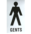 SD01 Door Sign - Gentleman