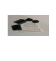 RF16 Black Toilet Seat Fixing Pack